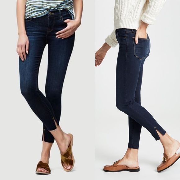 Frame Denim Women's Skinny Jeans - Dark Blue - Picture 1 of 13